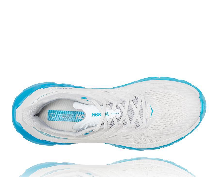 Zapatillas Running Hoka One One Hombre - Clifton Edge - Blancas/Azules - IGN182506